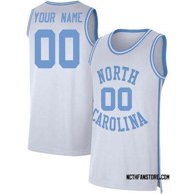 Men's Custom North Carolina Tar Heels Replica Retro Basketball Jersey - White