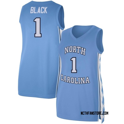 Women's Leaky Black North Carolina Tar Heels Replica Carolina Basketball Jersey - Blue
