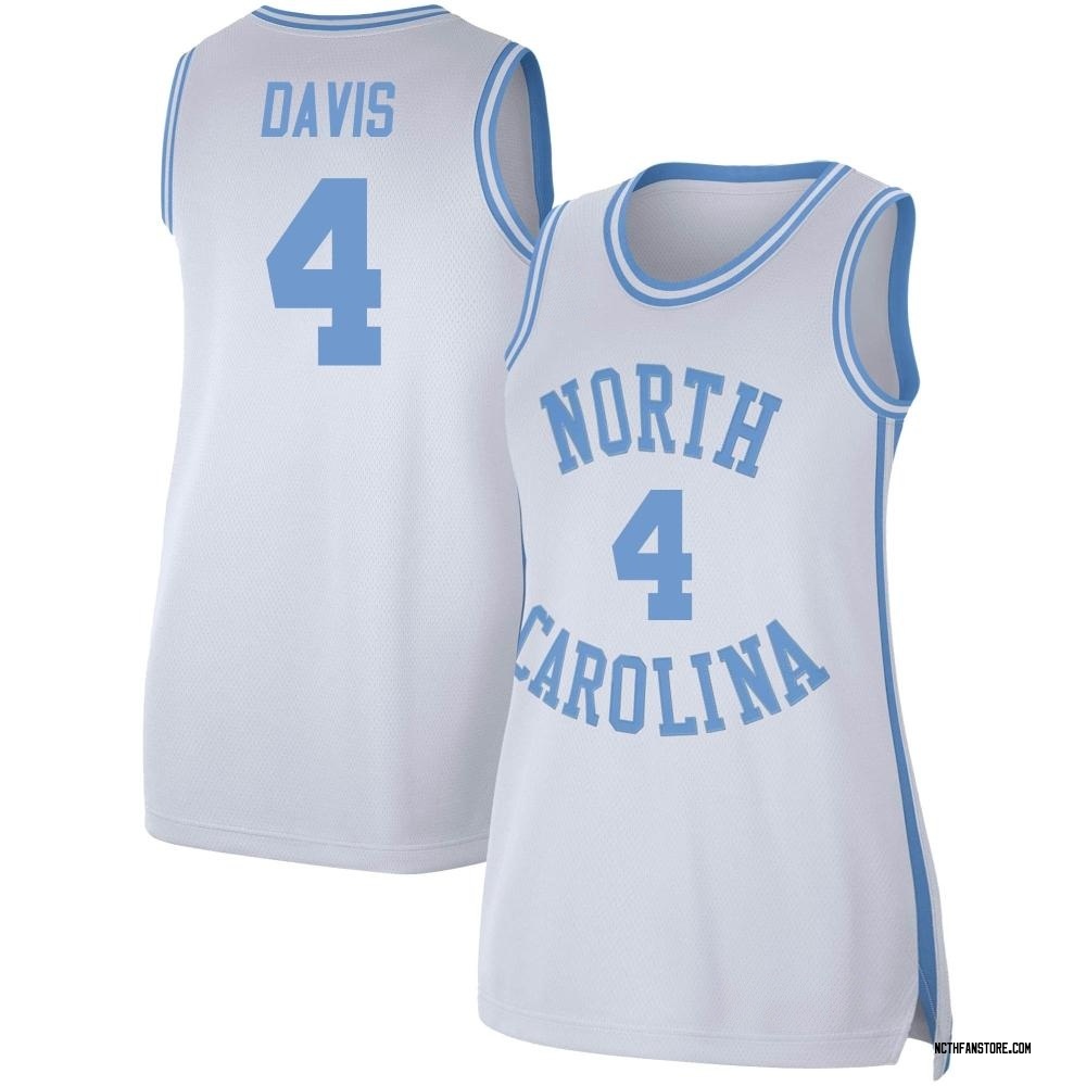 Women's RJ Davis North Carolina Tar Heels Replica Retro Basketball Jersey - White