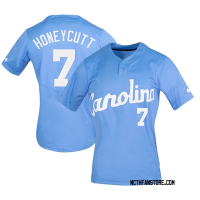 Women's Vance Honeycutt North Carolina Tar Heels Replica Carolina 2-Button Baseball Jersey - Blue