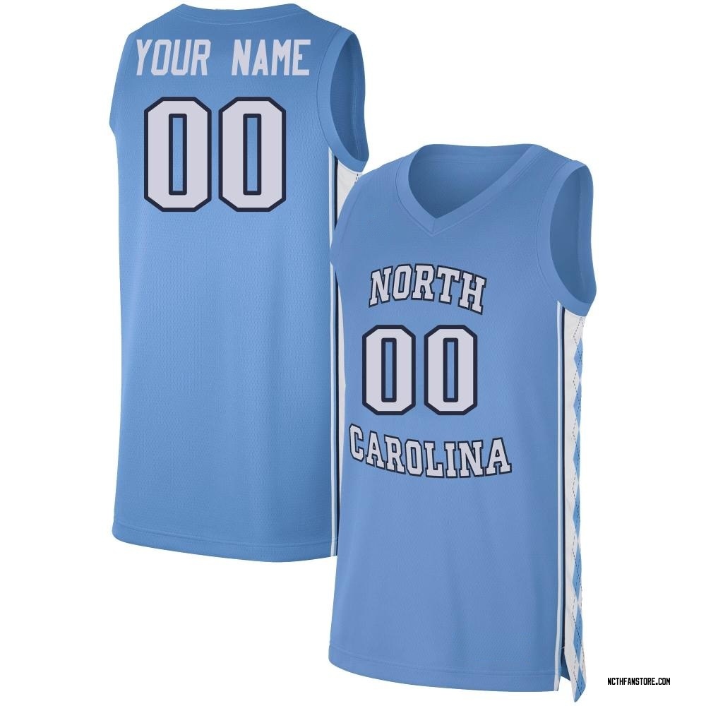 Youth Custom North Carolina Tar Heels Replica Carolina Basketball Jersey - Blue