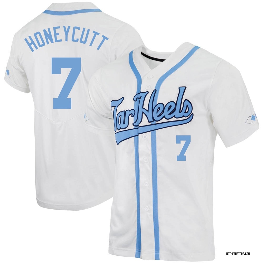 Youth Vance Honeycutt North Carolina Tar Heels Replica Full-Button Baseball Jersey - White